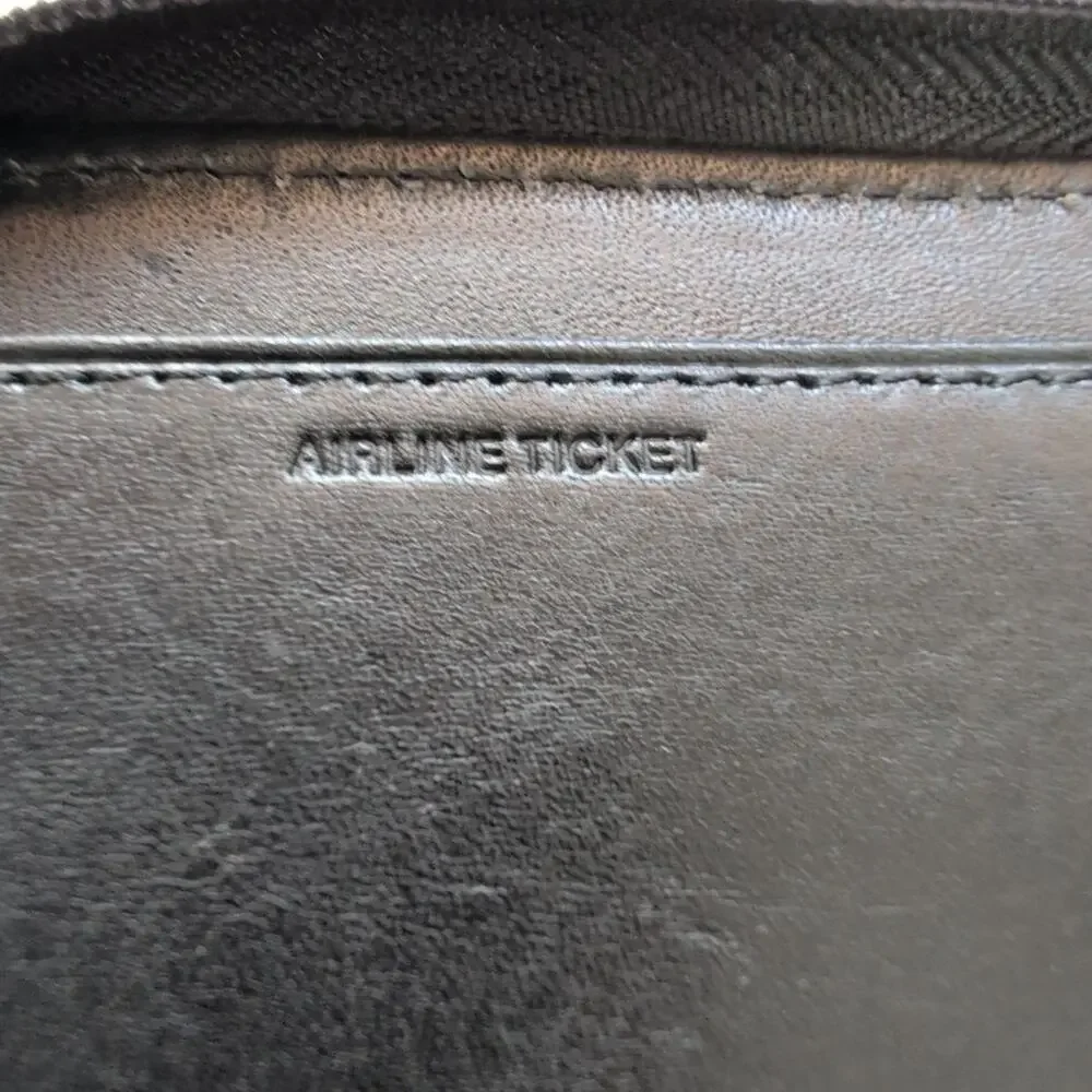 Ping black leather